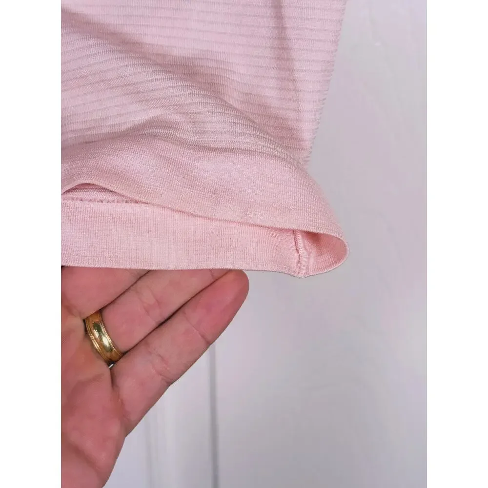 Lululemon Swiftly Tech Cropped Shirt Size 6 Pink Running Workout Athletic Gym